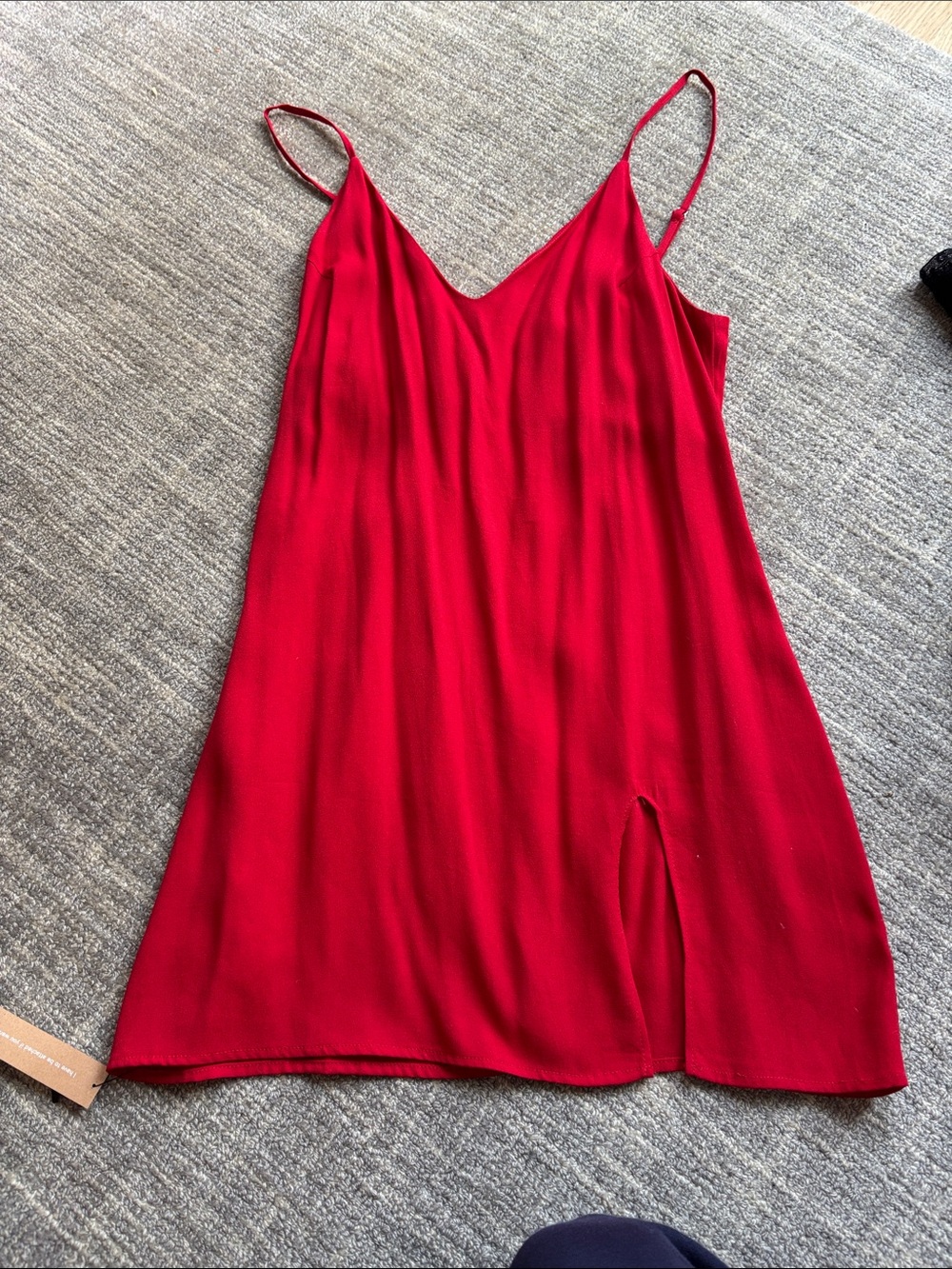 Reformation Red Slip Midi Dress